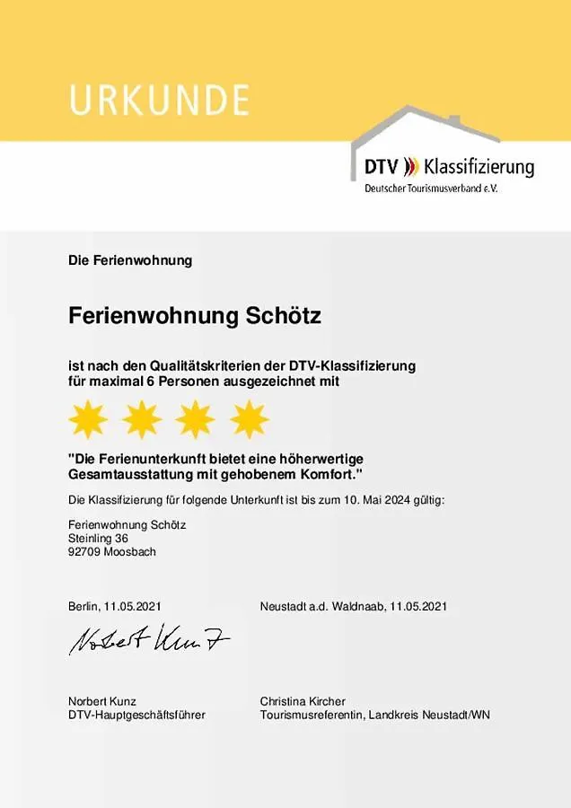 Apartment Ferienwohnung Schoetz Moosbach